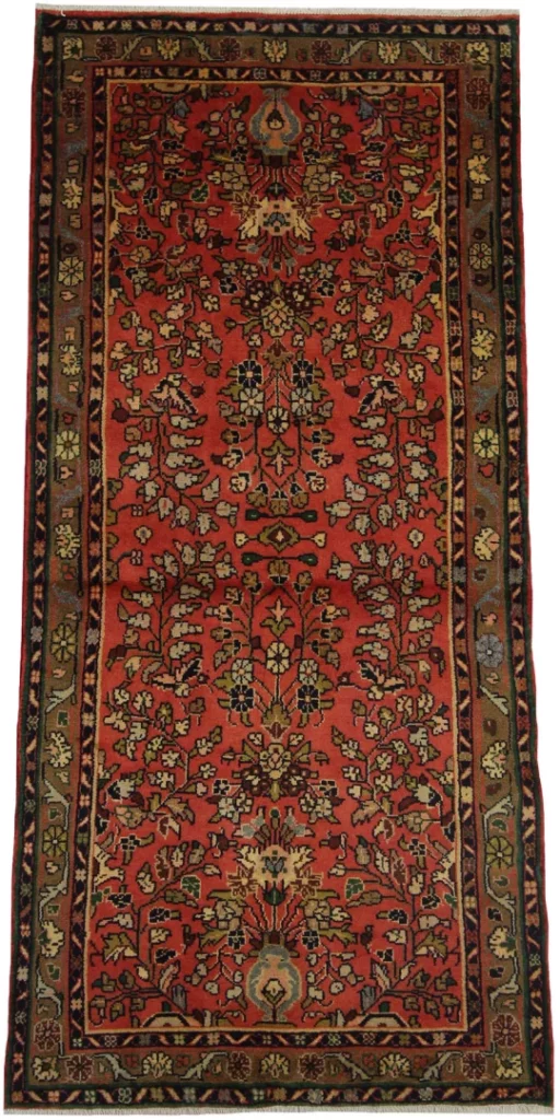Perserteppich Hamadan 212 x 99 cm Wolle handgeknüpft