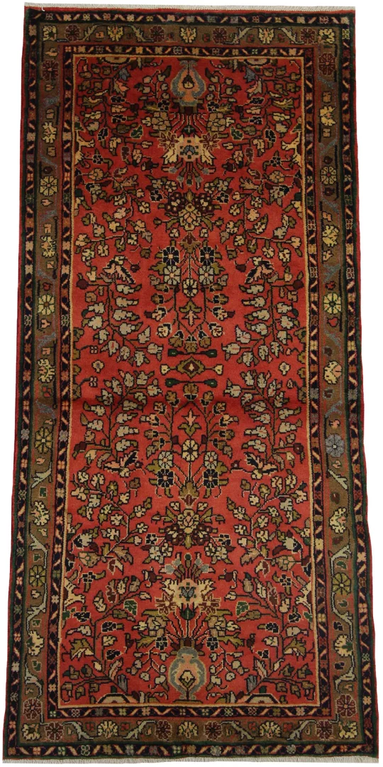 Perserteppich Hamadan 212 x 99 cm Wolle handgeknüpft