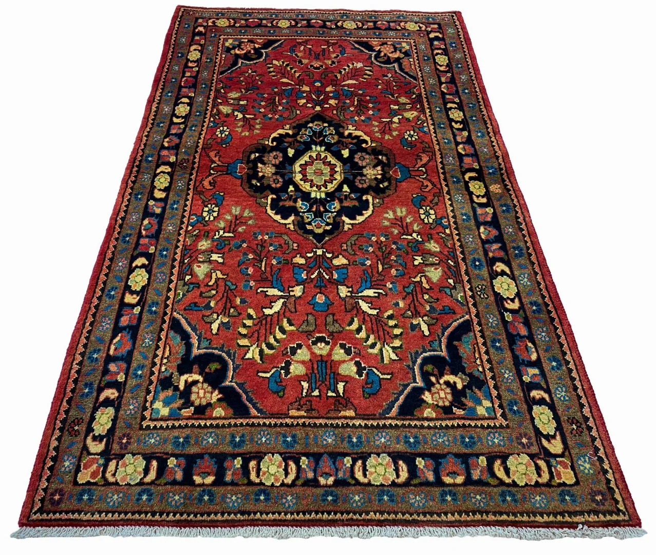 Perserteppich Hamadan 180 x 100 cm Wolle handgeknüpft