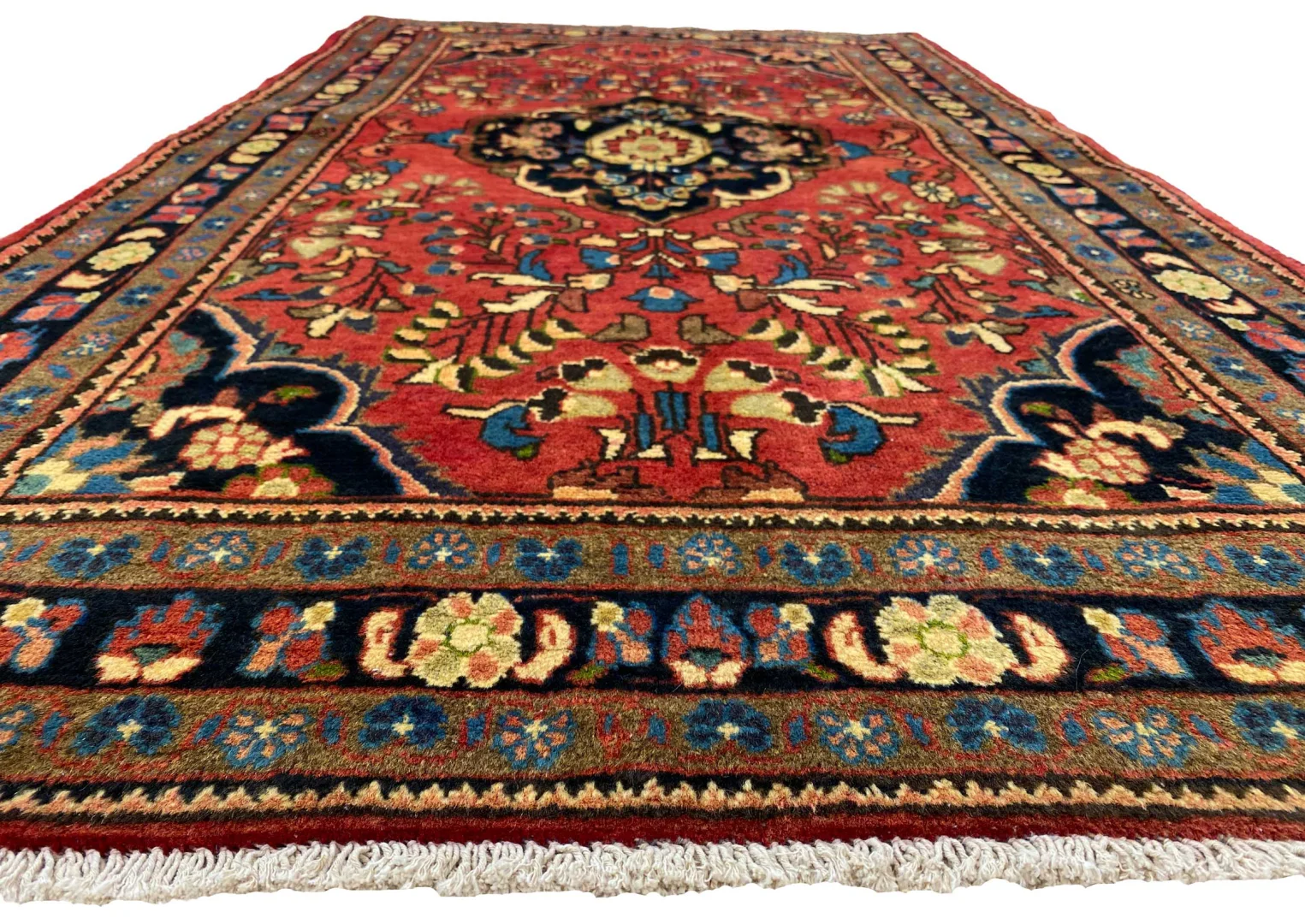 Perserteppich Hamadan 180 x 100 cm Wolle handgeknüpft