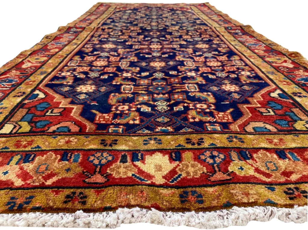Perserteppich Hamadan 182 x 90 cm Wolle handgeknüpft