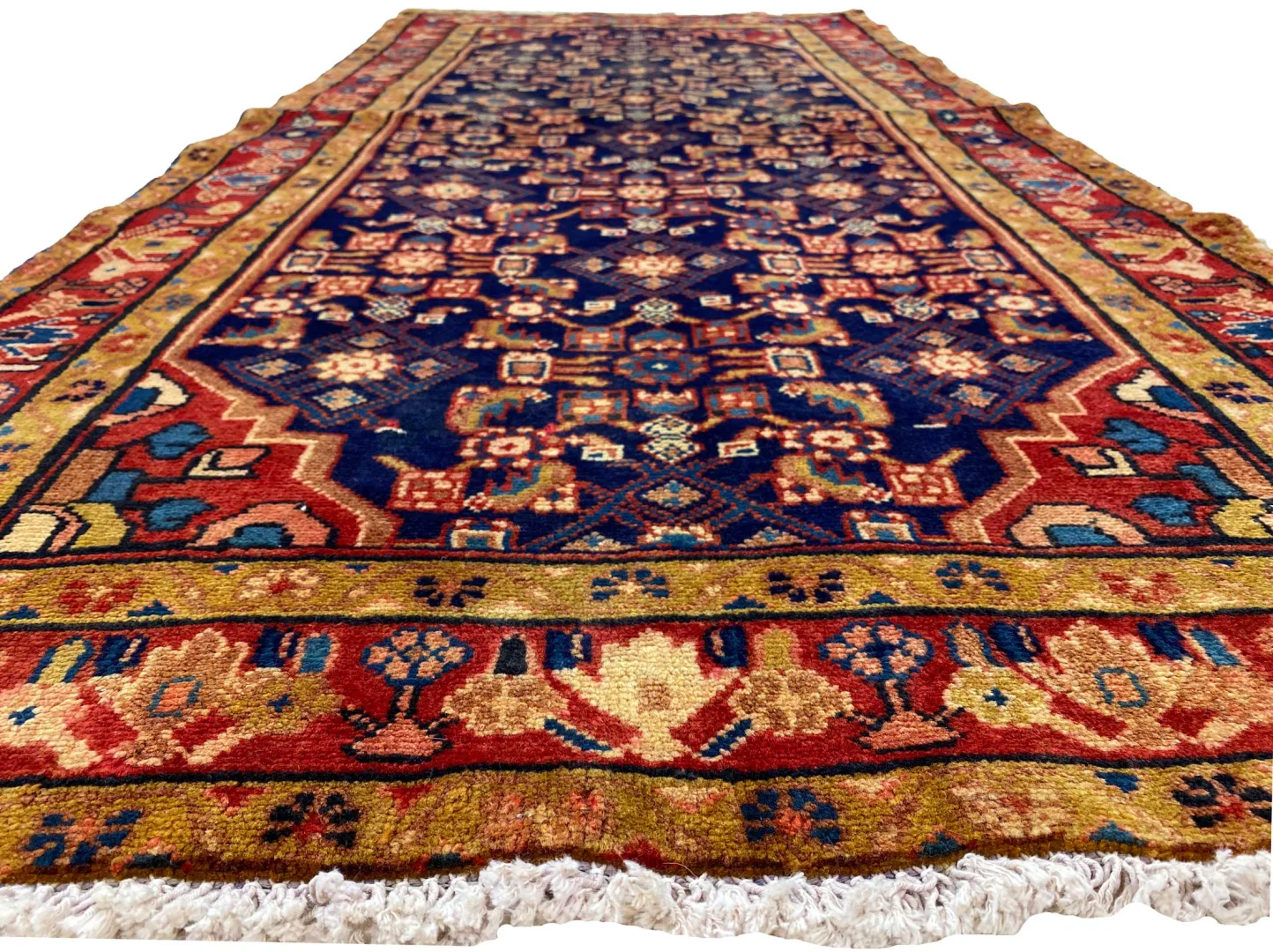 Perserteppich Hamadan 182 x 90 cm Wolle handgeknüpft