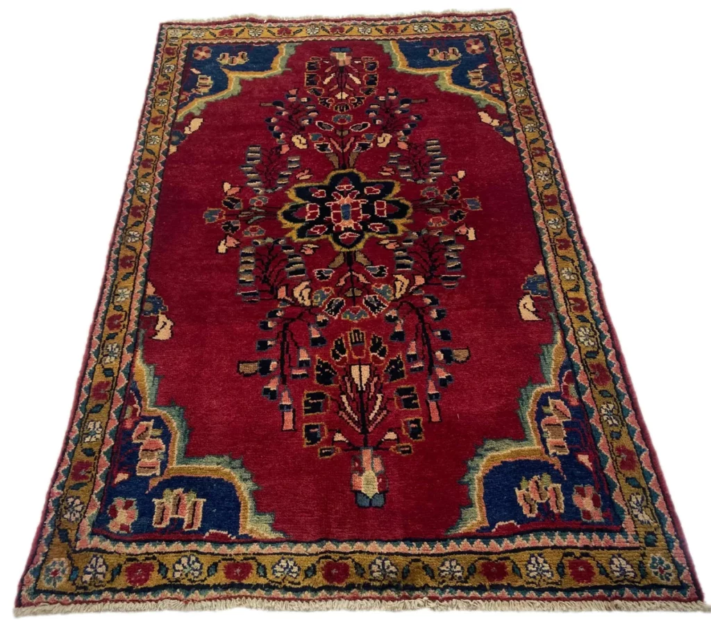 Perserteppich Hamadan 185 x 112 cm Wolle handgeknüpft