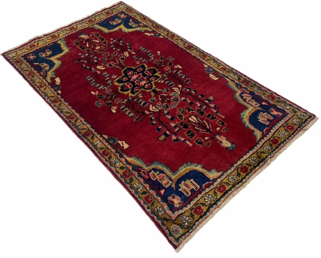 Perserteppich Hamadan 185 x 112 cm Wolle handgeknüpft