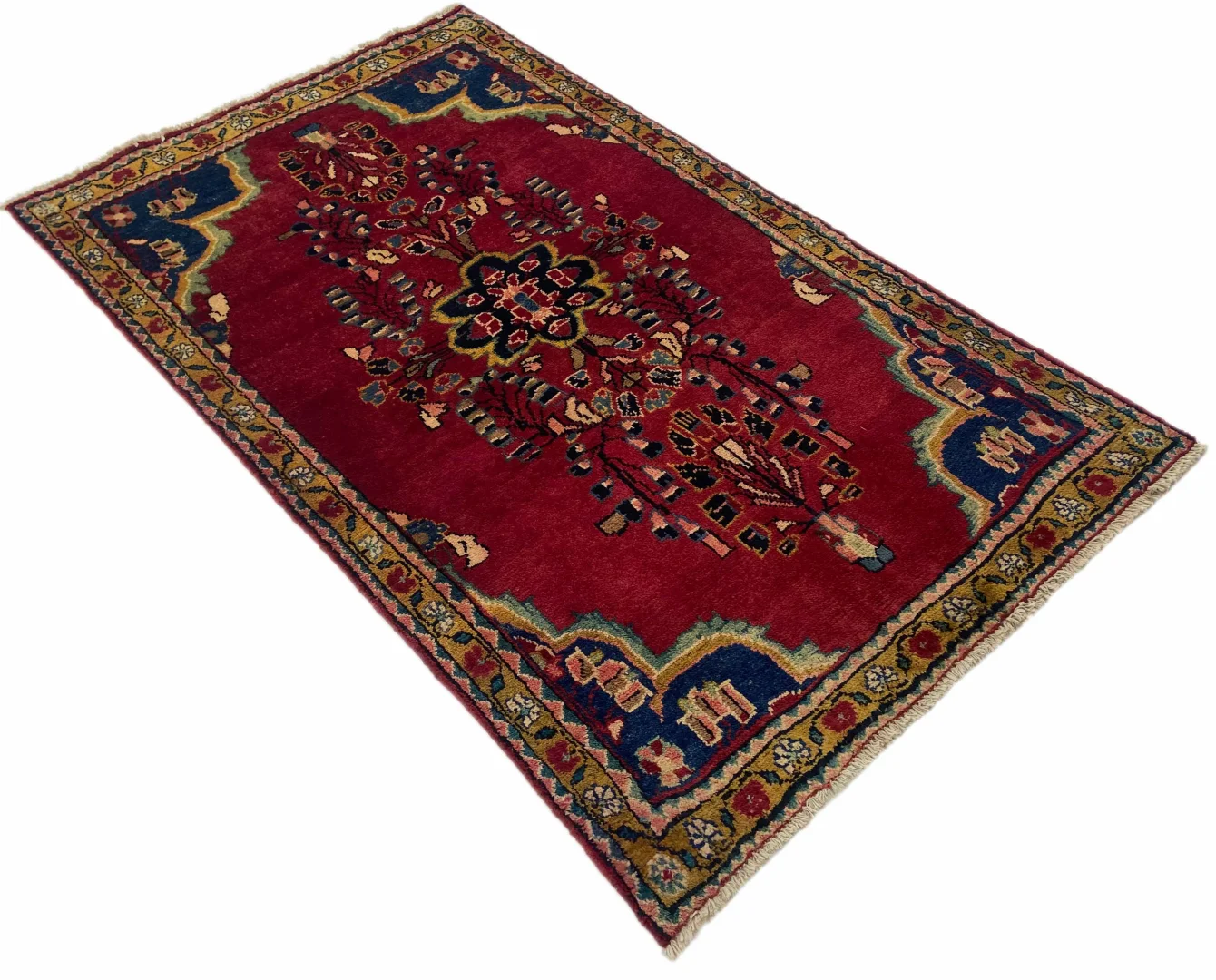 Perserteppich Hamadan 185 x 112 cm Wolle handgeknüpft