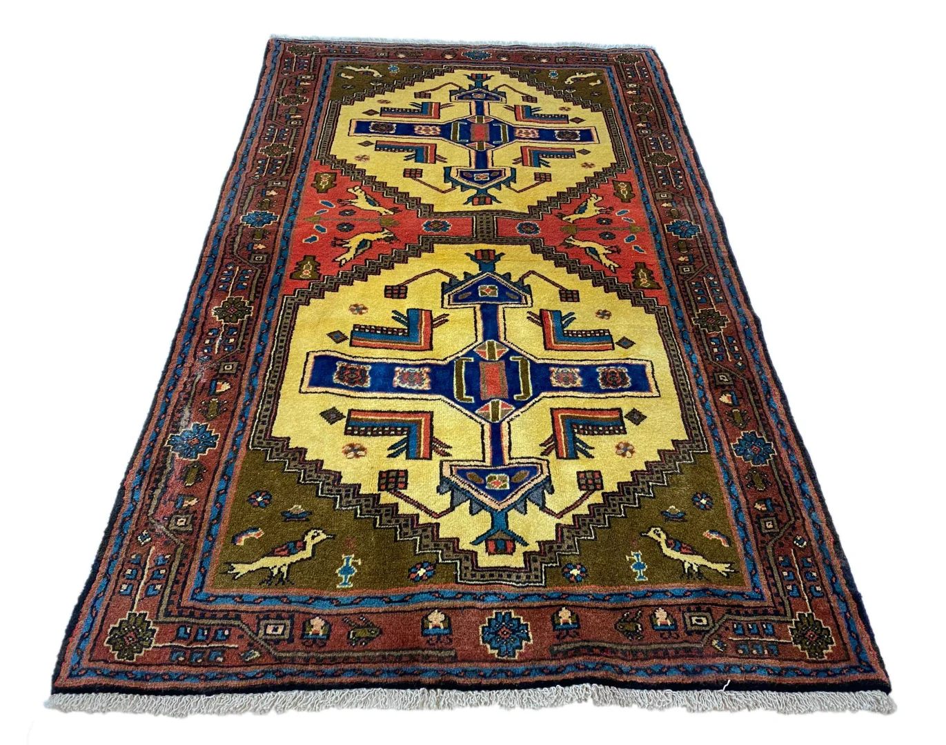 Perserteppich Hamadan 186 x 110 cm Wolle handgeknüpft