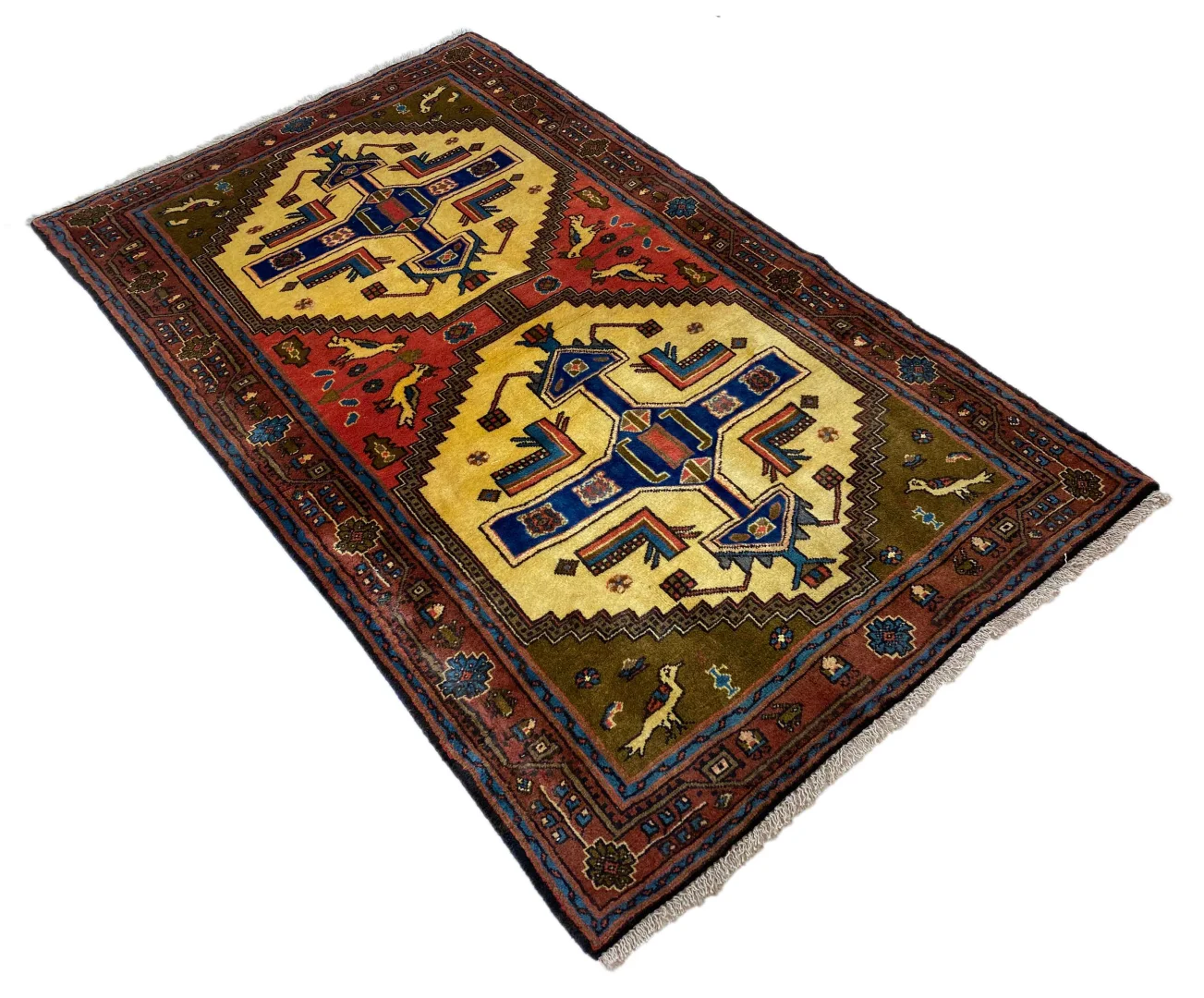 Perserteppich Hamadan 186 x 110 cm Wolle handgeknüpft
