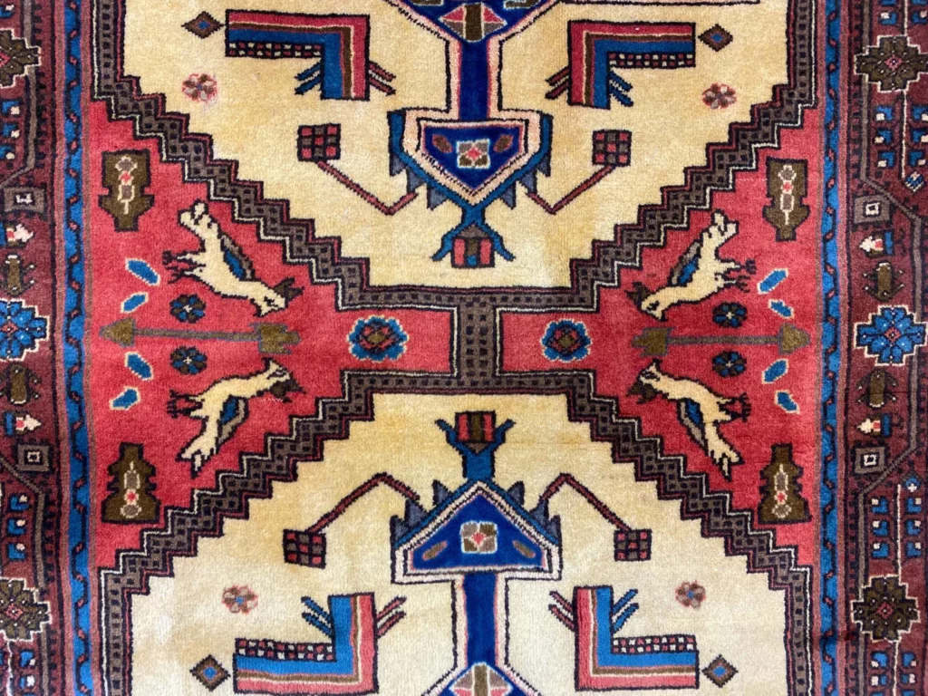 Perserteppich Hamadan 186 x 110 cm Wolle handgeknüpft
