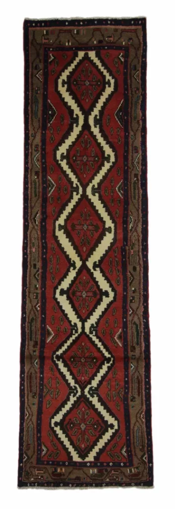Perserteppich Hamadan 273 x 74 cm Wolle handgeknüpft
