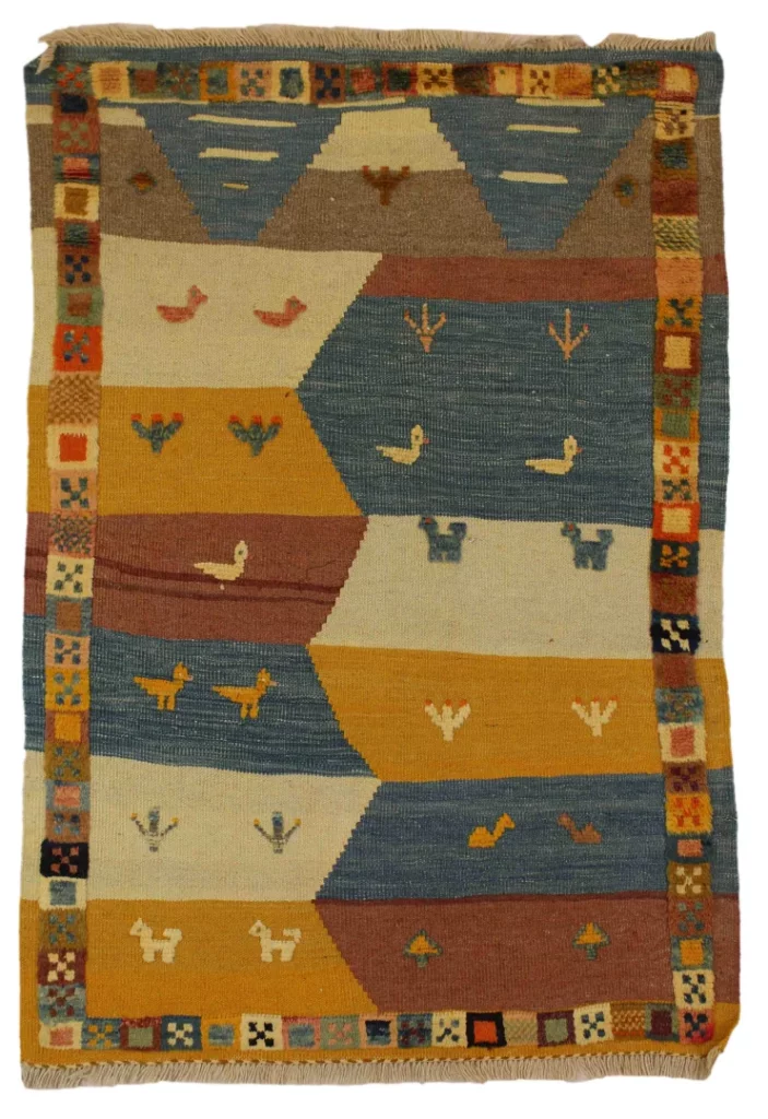Orientteppich Fars 148 x 105 cm Wolle handgewebt