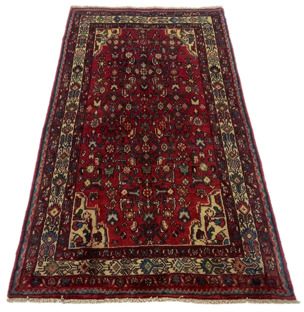 Perserteppich Hamadan 203 x 110 cm Wolle handgeknüpft