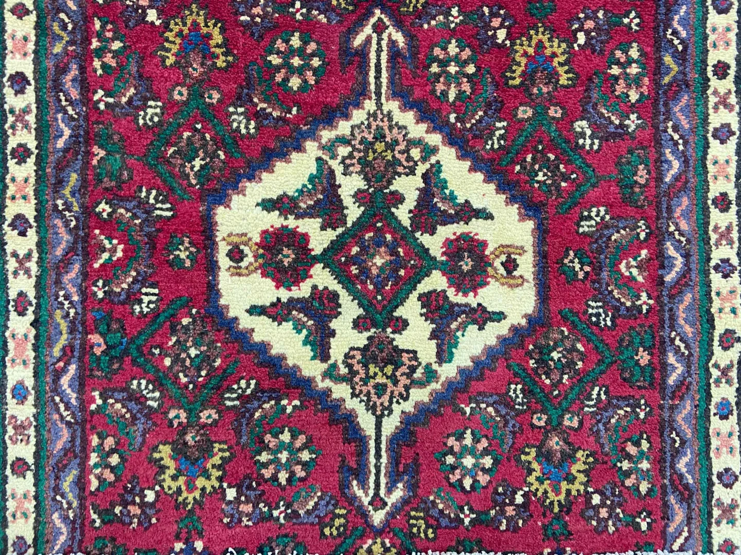 Perserteppich Hamadan 208 x 97 cm Wolle handgeknüpft