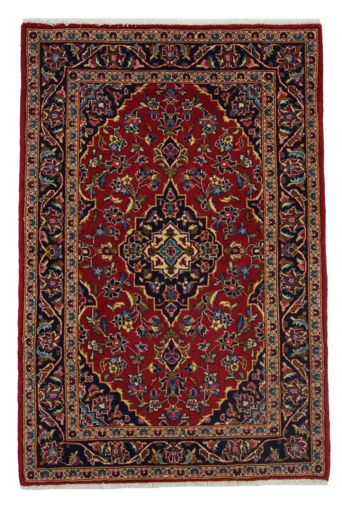 Perserteppich Keshan 152 x 103 cm Wolle handgeknüpft