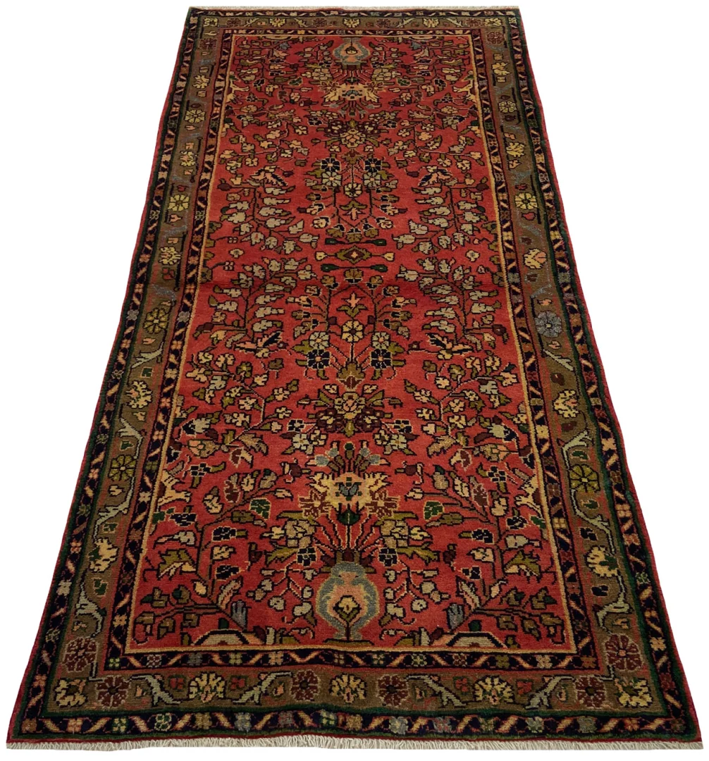 Perserteppich Hamadan 212 x 99 cm Wolle handgeknüpft