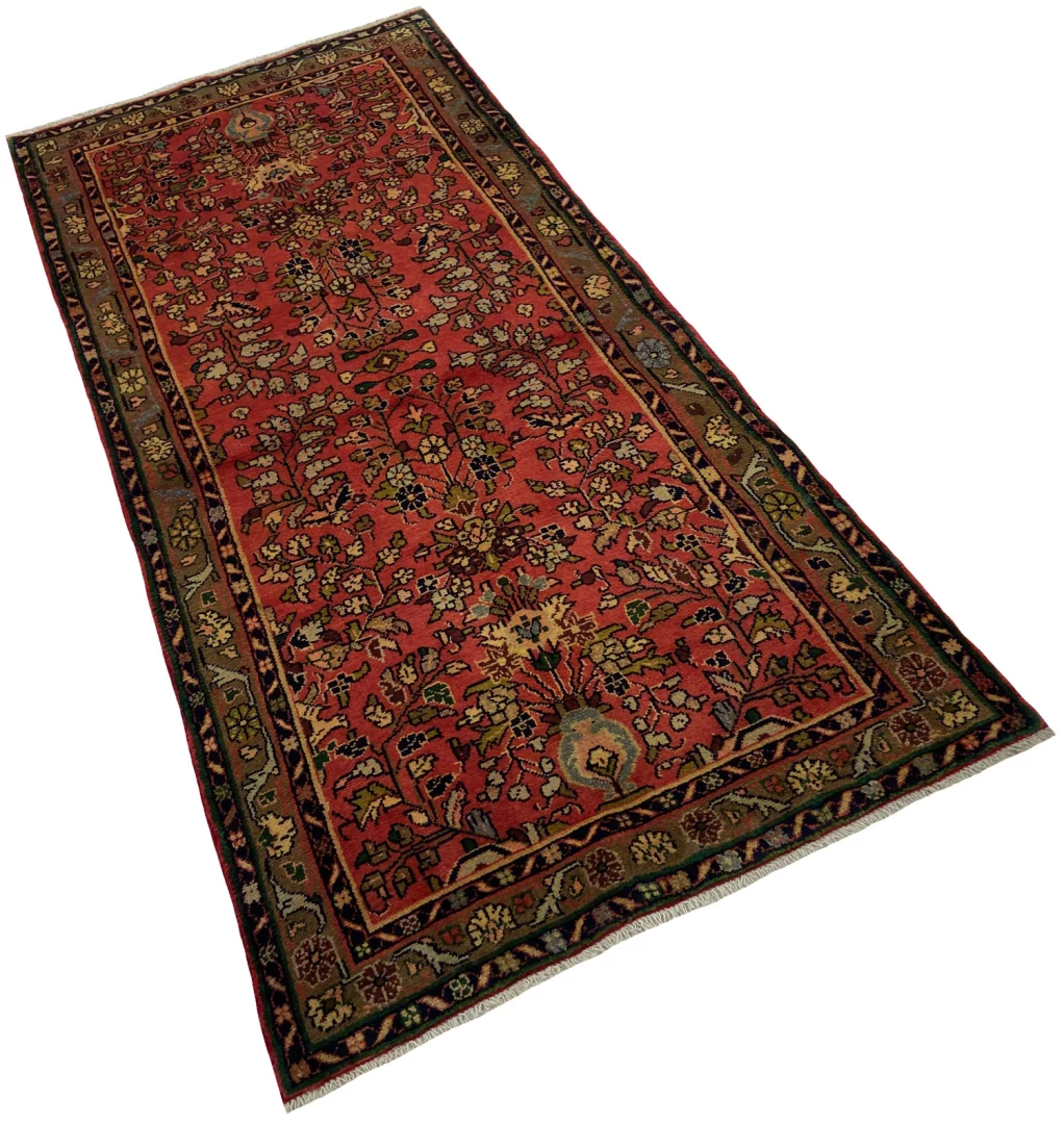 Perserteppich Hamadan 212 x 99 cm Wolle handgeknüpft