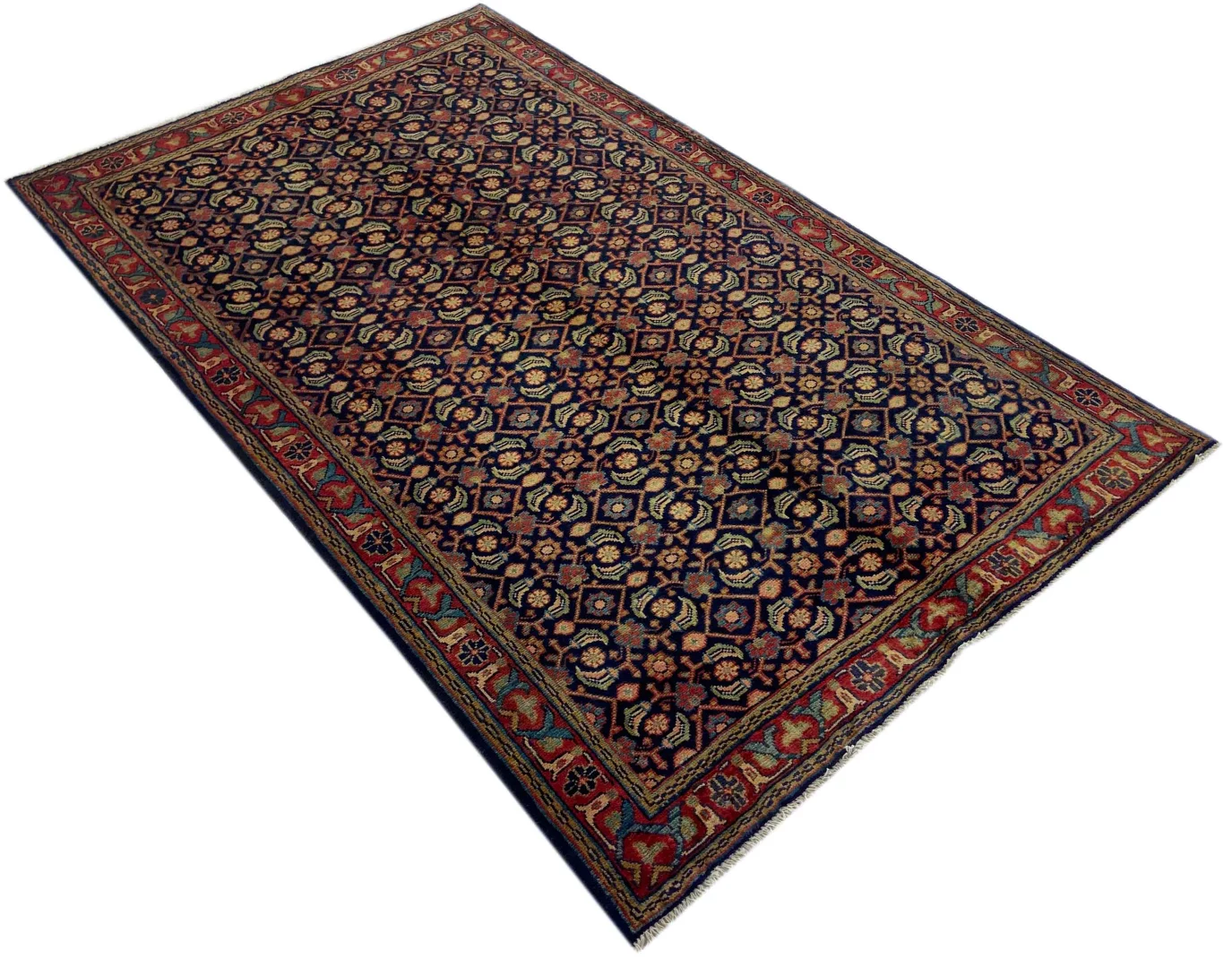 Perserteppich Hamadan 220 x 135 cm Wolle handgeknüpft