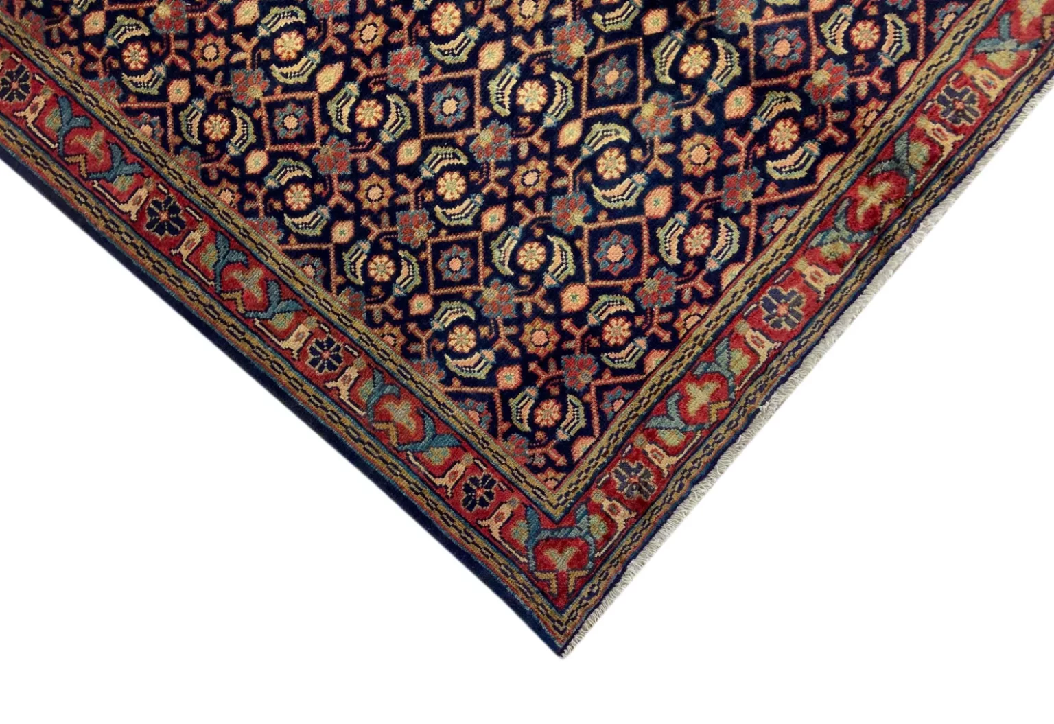Perserteppich Hamadan 220 x 135 cm Wolle handgeknüpft