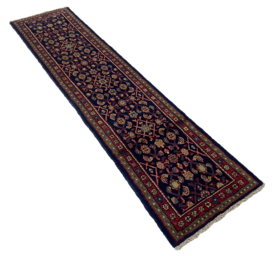 Perserteppich Hamadan 266 x 62 cm Wolle handgeknüpft