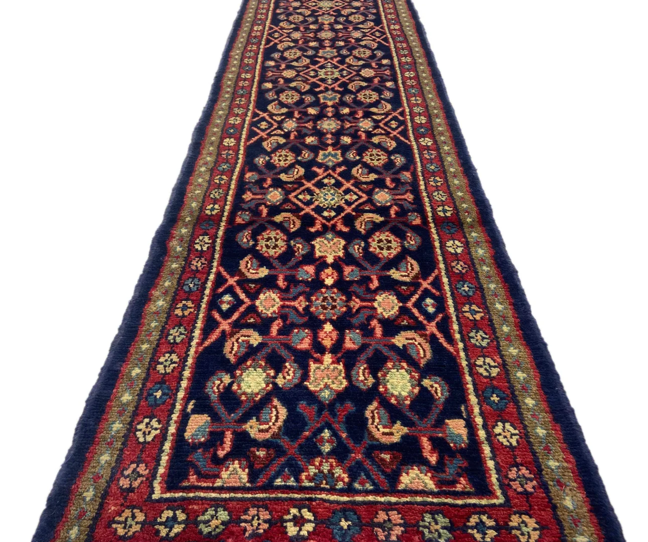 Perserteppich Hamadan 266 x 62 cm Wolle handgeknüpft