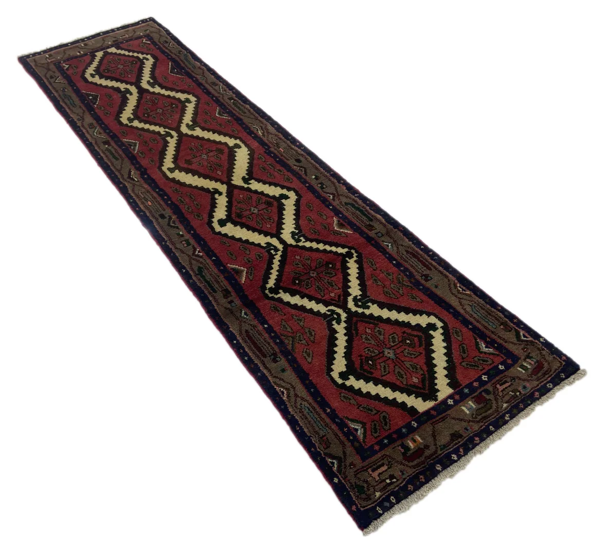 Perserteppich Hamadan 273 x 74 cm Wolle handgeknüpft