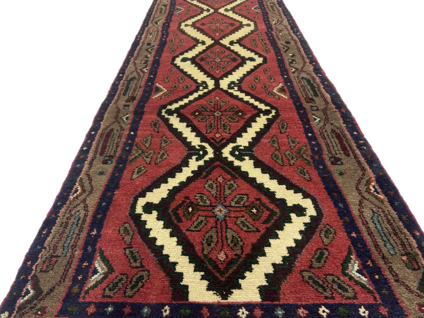 Perserteppich Hamadan 273 x 74 cm Wolle handgeknüpft