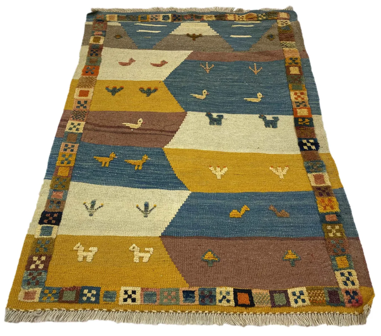 Orientteppich Fars 148 x 105 cm Wolle handgewebt