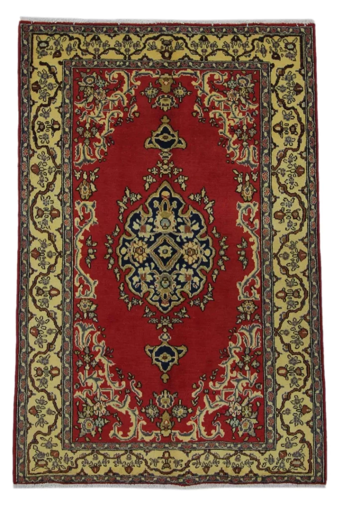 Perserteppich Keshan 210 x 138 cm Wolle handgeknüpft