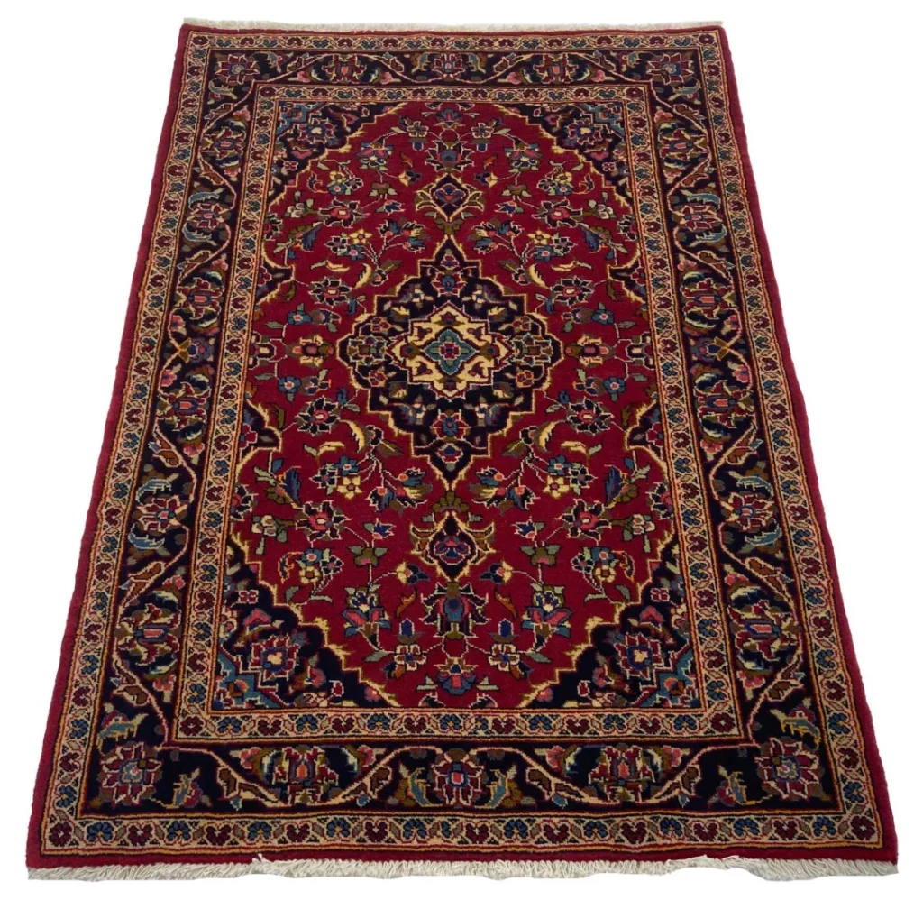 Perserteppich Keshan 152 x 103 cm Wolle handgeknüpft
