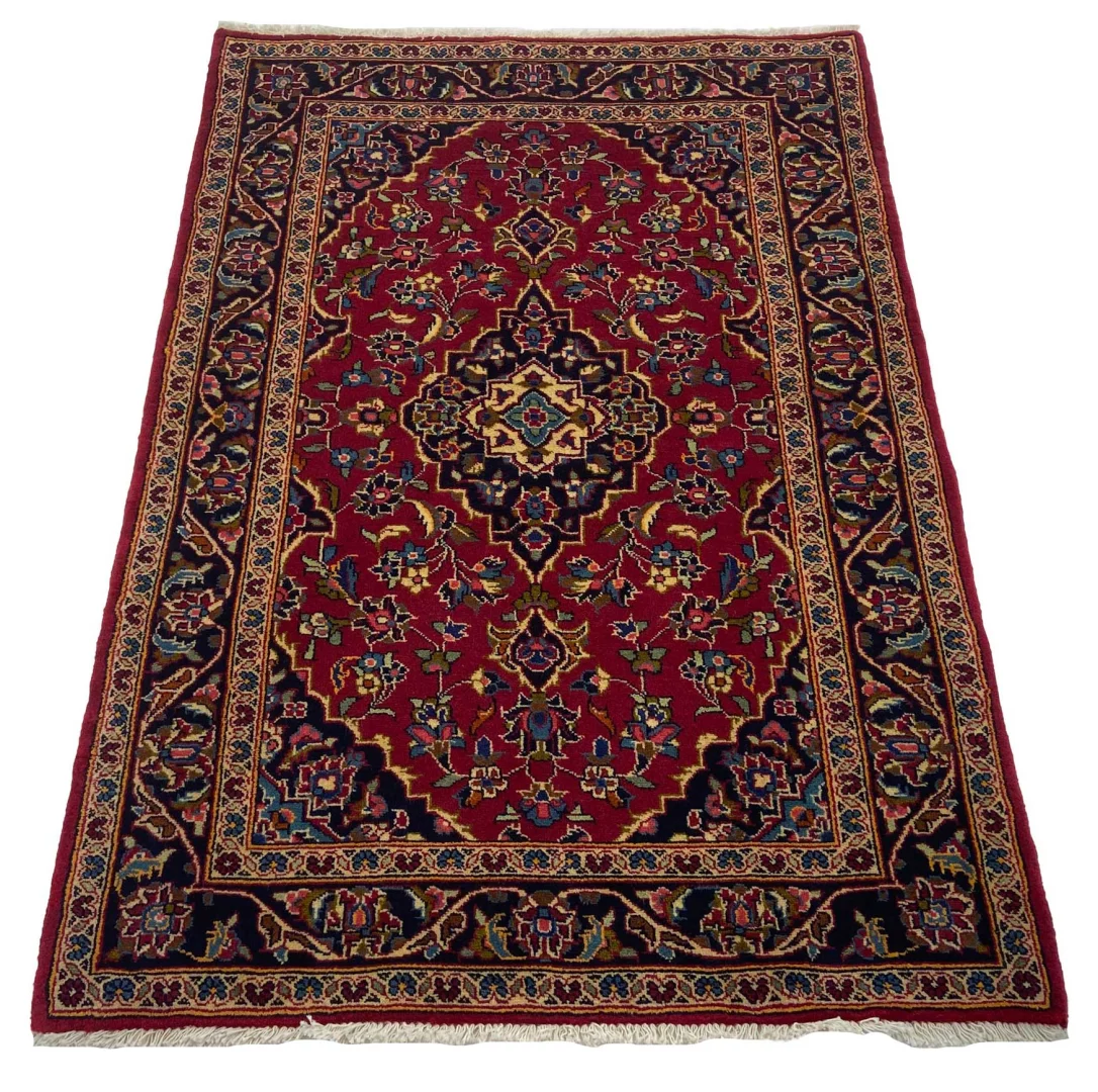 Perserteppich Keshan 152 x 103 cm Wolle handgeknüpft
