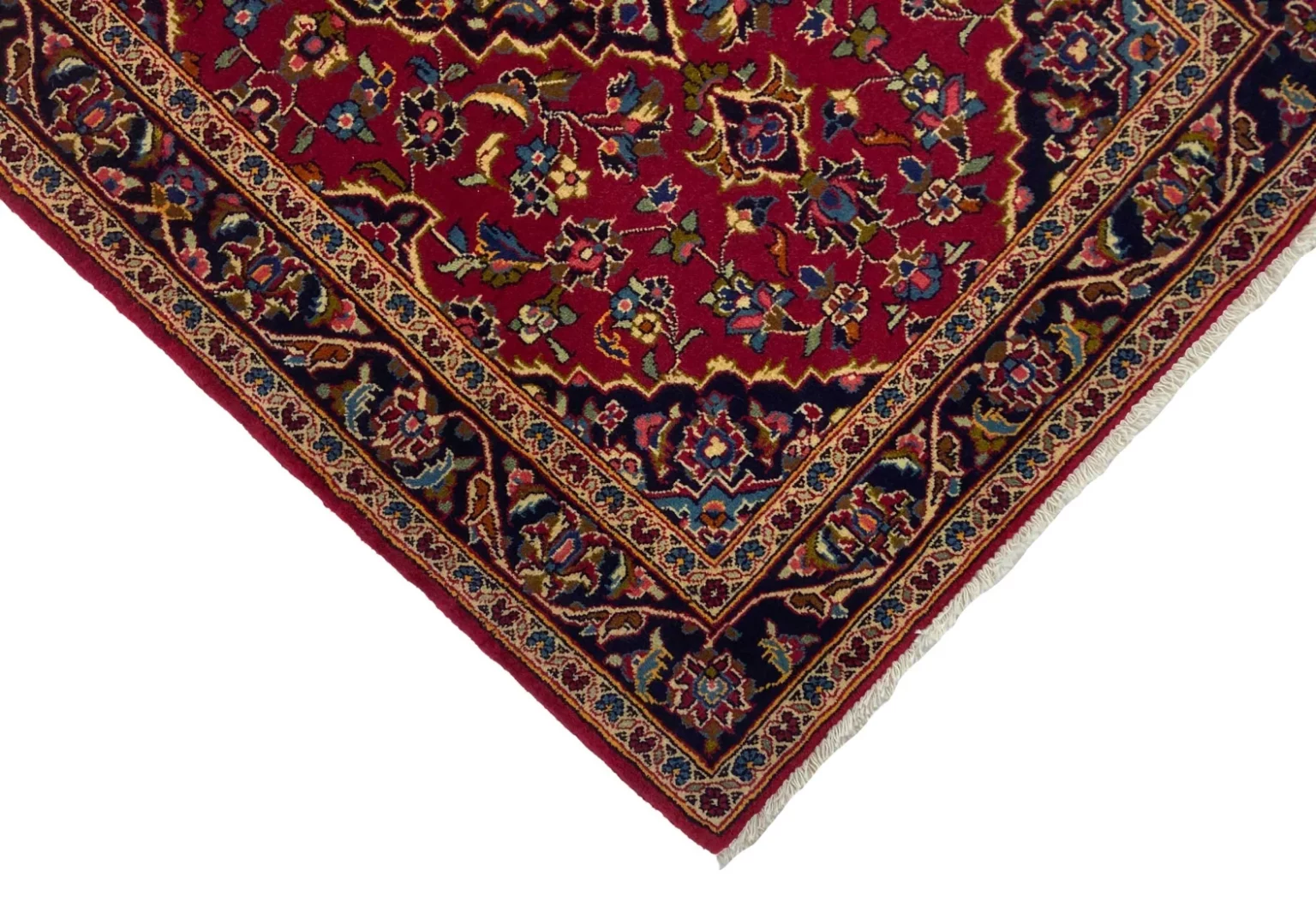 Perserteppich Keshan 152 x 103 cm Wolle handgeknüpft