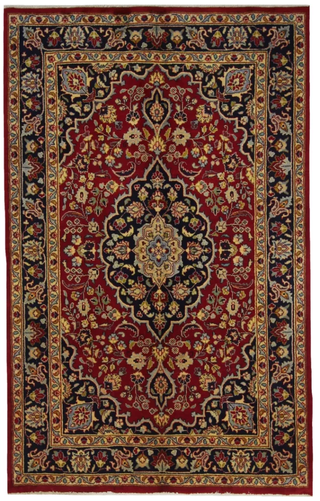 Perserteppich Maschhad 195x123 cm Wolle handgeknüpft