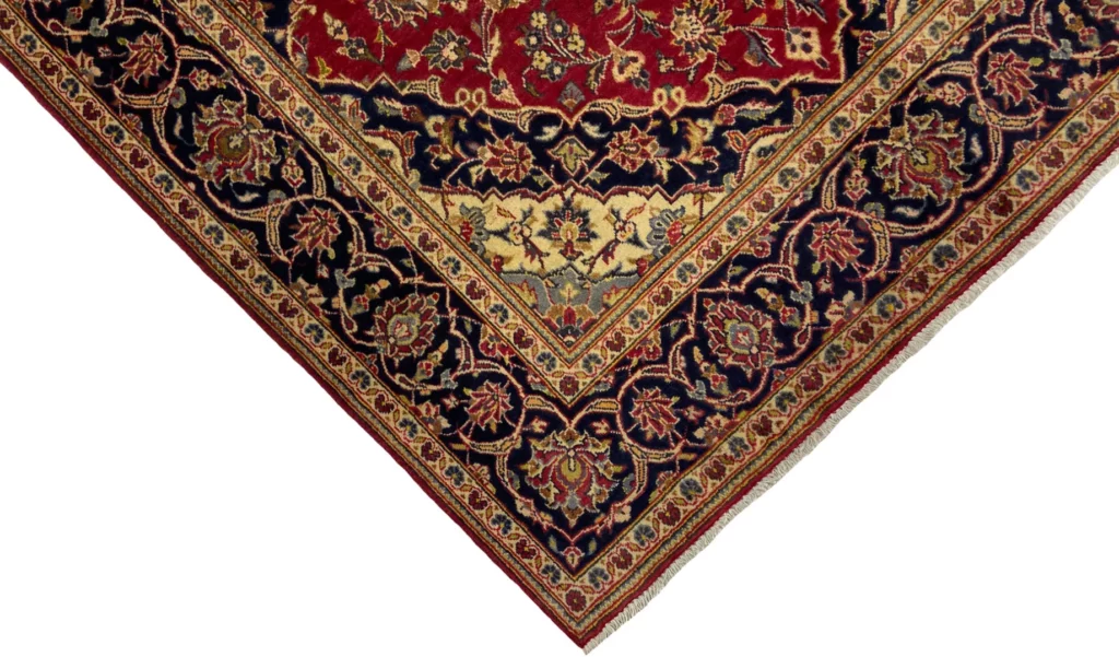 Perserteppich Keshan 210 x 140 cm Wolle handgeknüpft