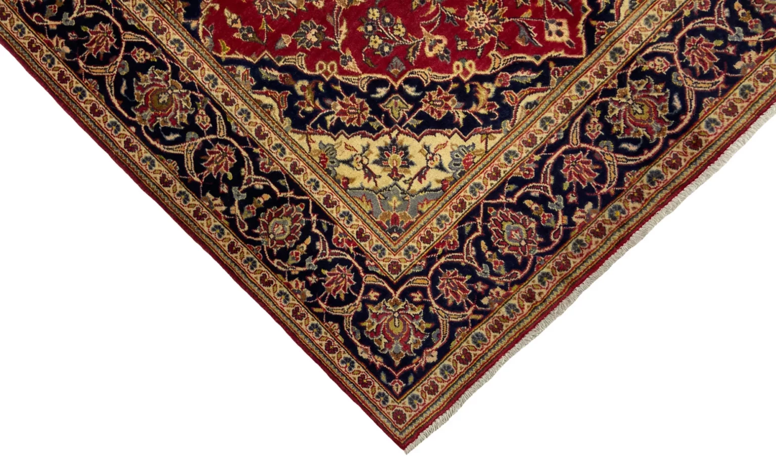 Perserteppich Keshan 210 x 140 cm Wolle handgeknüpft