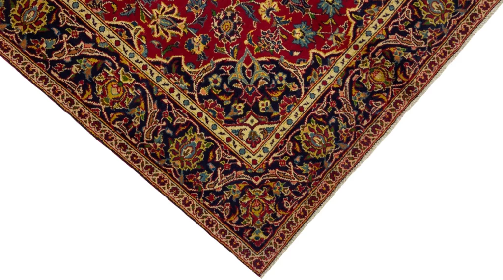 Perserteppich Keshan 212 x 140 cm Wolle handgeknüpft