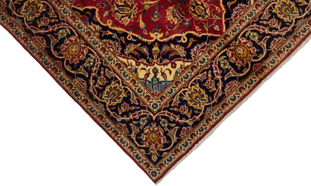 Perserteppich Keshan 219 x 135 cm Wolle handgeknüpft