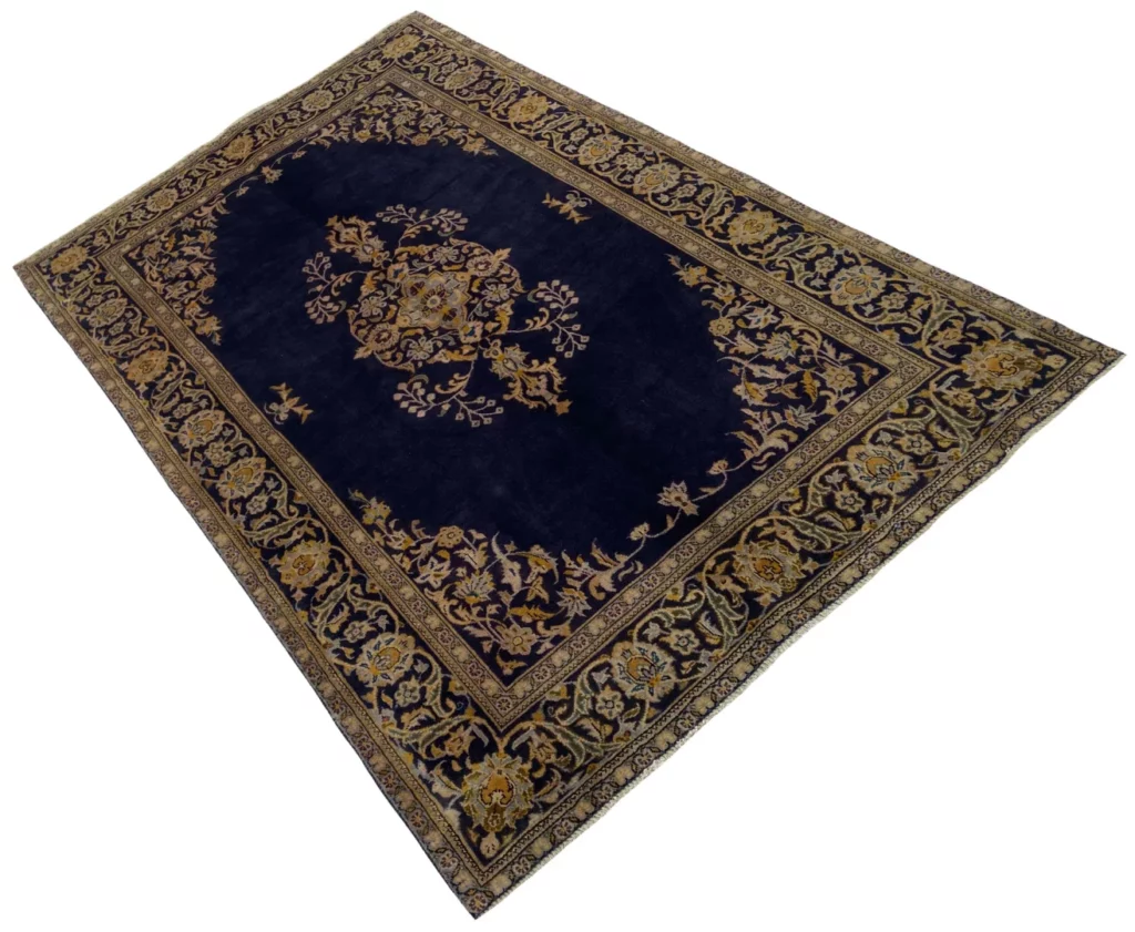 Perserteppich Keshan 222 x 133 cm Wolle handgeknüpft