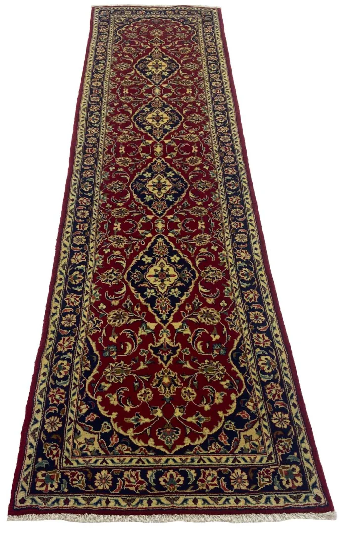 Perserteppich Keshan 295 x 76 cm Wolle handgeknüpft