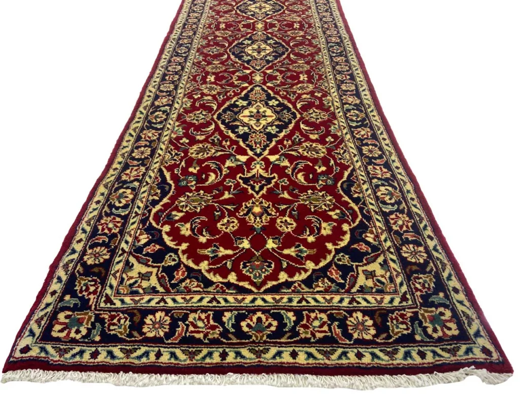 Perserteppich Keshan 295 x 76 cm Wolle handgeknüpft