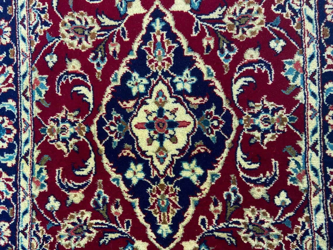 Perserteppich Keshan 295 x 76 cm Wolle handgeknüpft