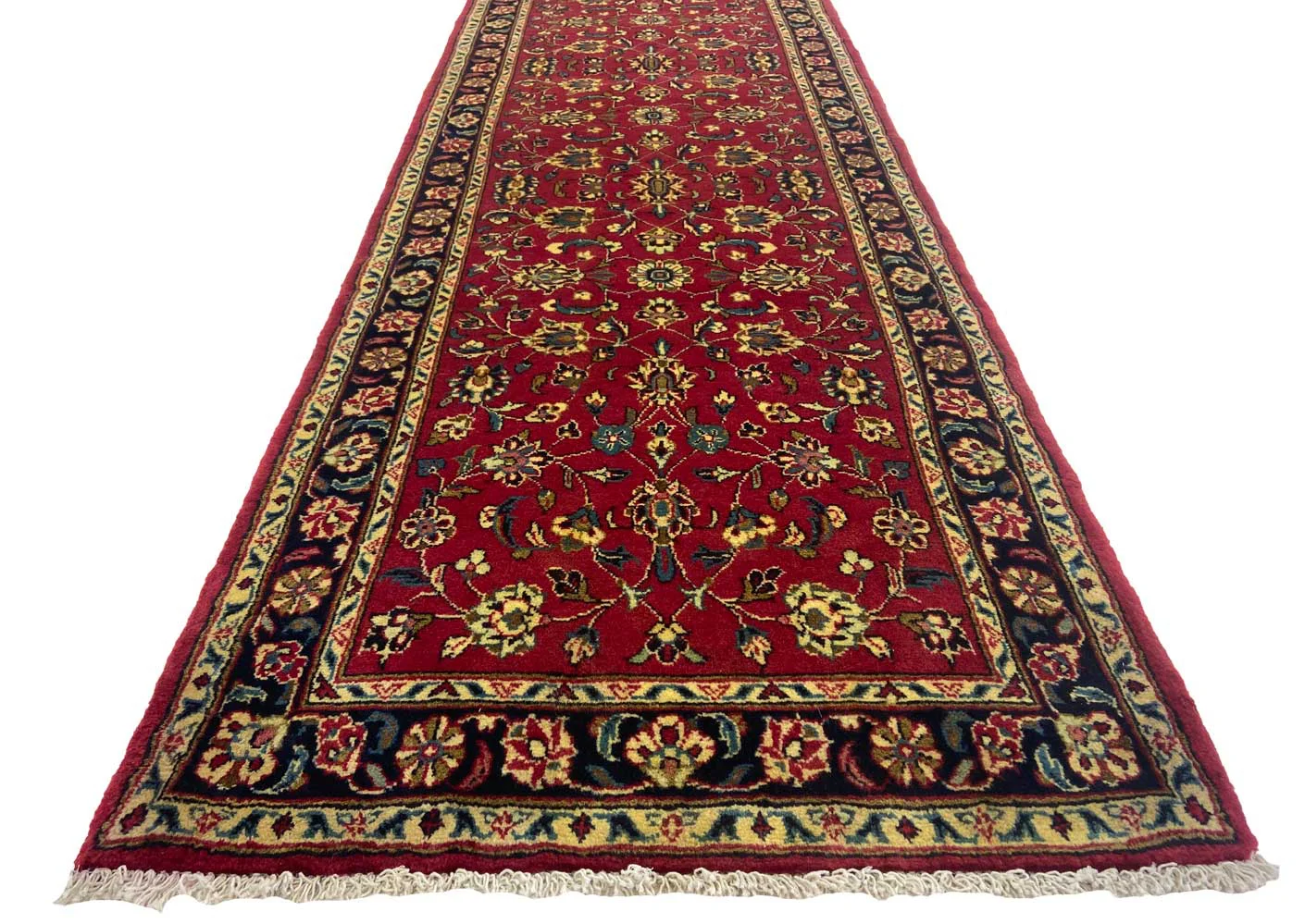 Perserteppich Keshan 300 x 75 cm Wolle handgeknüpft