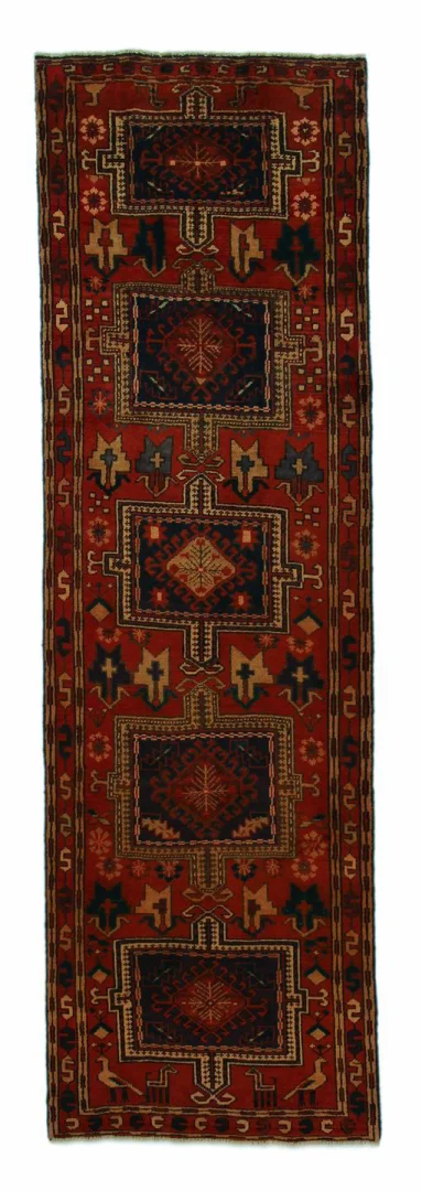 handgeknupfter-meshkin-orientteppich-304x93-cm-120000-knoten-m Orientteppich Meshkin 304 x 93 cm Wolle handgeknüpft