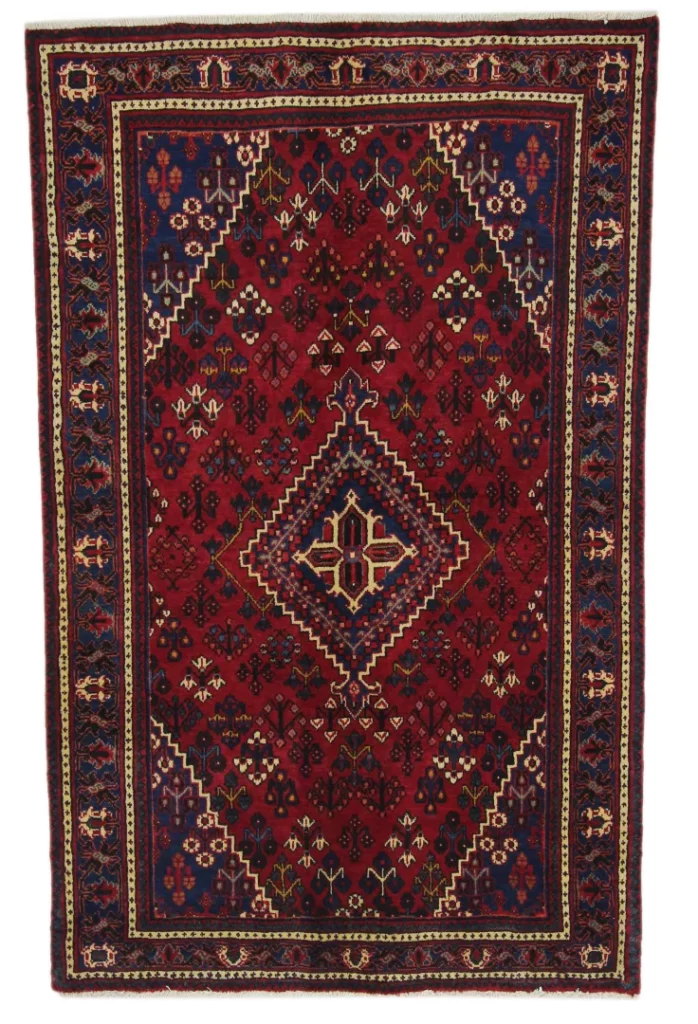 Orientteppich Meymeh 208 x 130 cm Wolle handgeknüpft