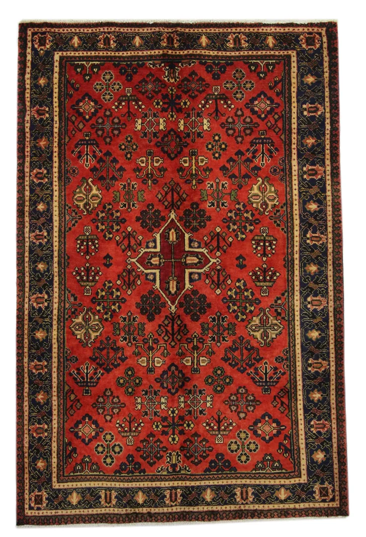 Orientteppich Meymeh 208 x 136 cm Wolle handgeknüpft