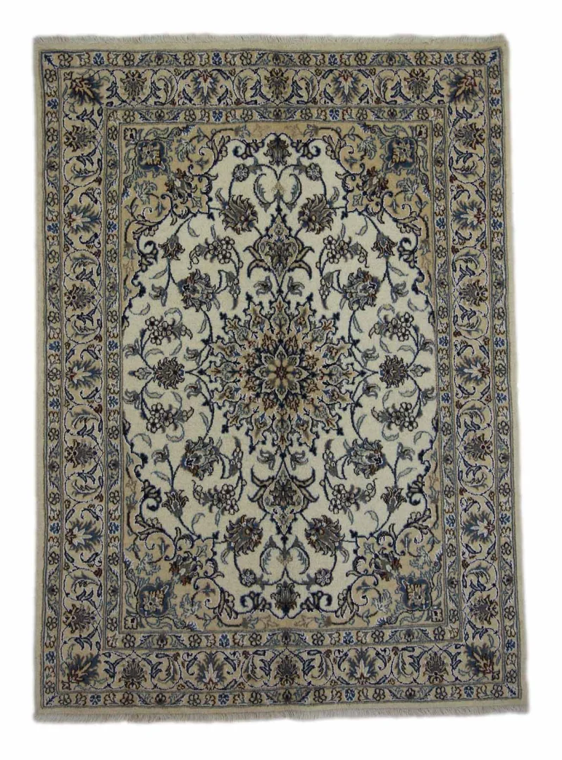 Perserteppich Nain 203 x 146 cm Wolle handgeknüpft