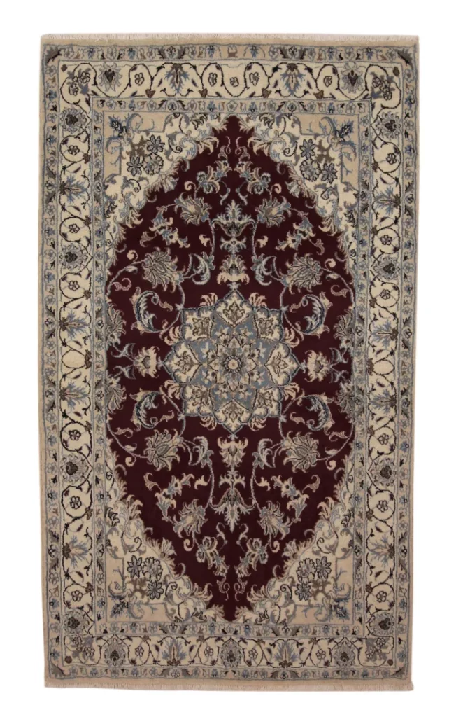 Perserteppich Nain 205 x 122 cm Wolle handgeknüpft