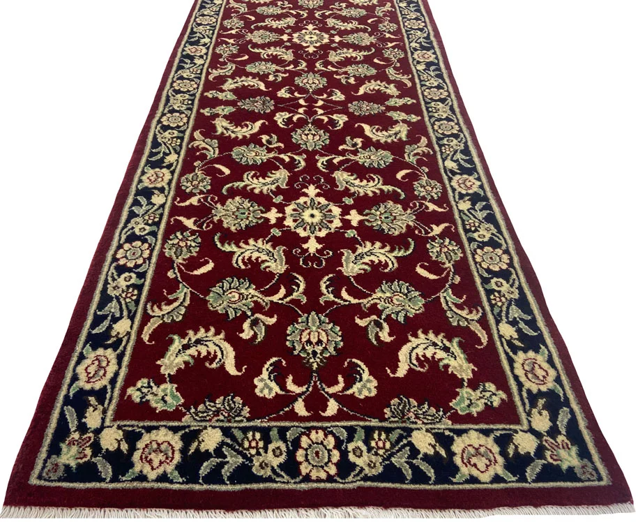 maschhad-orientteppich-195x80-cm-florales-muster-180000-knoten-handgeknupft-4 Perserteppich Maschhad 195 x 80 cm Wolle handgeknüpft