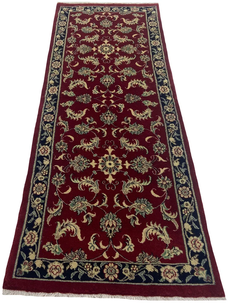 Perserteppich Maschhad 200 x 76 cm Wolle handgeknüpft
