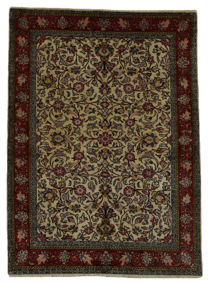 Perserteppich Sarough 144x106 cm Wolle handgeknüpft