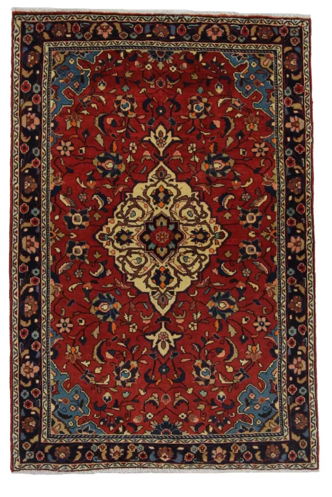 Perserteppich Sarough 155 x 104 cm Wolle handgeknüpft