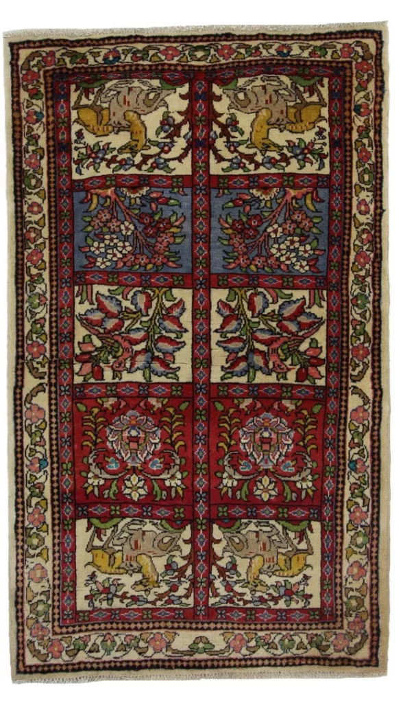 Perserteppich Sarough 160 x 95 cm Wolle handgeknüpft